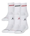 Nike Jordan Boys Socks Crew Jumpman Basketball Everyday 6 Pair Shoe Size 10c-3y