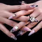 10 Rolls Lace Nail Art Foil Transfer Sticker Sexy Nail Foil Stickers Decals 