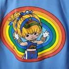 Vintage Y2k Rainbow Brite Glitter Rave Hoodie Sweatshiry Oversized Juniors L 