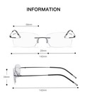 Transition Progressive Multifocal Reading Glasses Trimming-lenses Reader Unisex