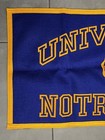Vintage University Of Notre Dame Fighting Irish 35    X 17    Pennant Banner College