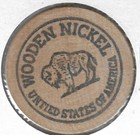 Bernard Vasa Coins   Coin Supplies  misspelled  Ogallala  Nebraska Wooden Nickel