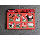 Melissa   Doug Farm Animals Wooden Sound Puzzle - Working Sound-activated