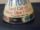 Vintage Lord Calvert Poker Dice Game Advertising Bar Game New Unopened