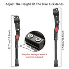 Adjustable Bicycle Kickstand Non-slip Easy Bike Side Kick Stand For Most 16 -26 