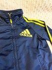 Adidas Track Jacket Size 5 Navy Yellow Full Zip