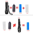 10pcs Aaa Battery Holder Case Box Plastic Cylindrical For Flashlight Torch Black