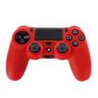 For Playstation 4 Ps4 Controller Camo Silicone Rubber Case Gel Cover Grip- Red