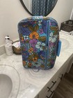 Vtg Floral Suitcase 60 s 70 s Flower Travel Bag Case Retro Paisley Made In Japan
