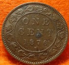 1876 High Grade Canada Large Cent Victoria Coin Nores Canadian 