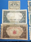 Lot Of 6 Pcs Romanian Lei Banknotes 1945 Circulated