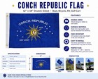 Conch Republic Boat rv bike golf Cart Flag From The Conch Republic Of Key Wes   
