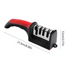 4-stage Kitchen Knife Sharpener Stainless Steel   Plastic Handheld Knife Tool