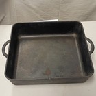 Vtg Cast Iron Commercial Restaurant Baker Casserole Roasting Pan Wb11