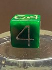 Vtg Bakelite Backgammon 3 4  Doubling Cube Dice Crisloid Apple Green