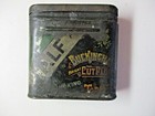 Half Buckingham Bright Cut Plug Smoking Roll Cut Tobacco Tin Can 1930 Vintage