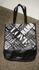 Lululemon Medium  Black And White Words Love Snap Top Bag Carry Tote 14 x6 x16 