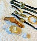 Lot  8  Assorted Wristwatches Fossil  Timex    More