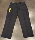 Genuine Dickies Double Knee Loose Fit Flex Work Pants  38x32  Black 