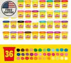 Play-doh Modeling Compound 36-pack Case Of Colors  Non-toxic  3 Oz Cans Of Assor