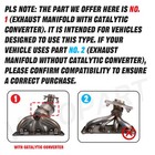 For Nissan Sentra 1 8l   2 0l Front Manifold Catalytic Converter Fits 2009-2018