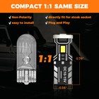 10x Super White T10 168 W5w 2825 Led License Plate Interior Light Bulb 6000k