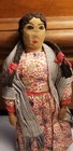 Antique Native American Indian Cloth Doll 9  Embroidered Navajo 