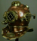 Steel Vintage Style Antique Finish U s Navy Mark V Scuba Diving Divers Helmet