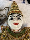 Vintage Thailand Asian Marionette Wooden Puppet Hand Painted 14    Ornate Nice 
