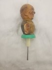 Vintage Hand Carved Wooden Man Liquor Bottle Stopper