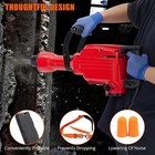 2200w Electric Jack Hammer Demolition Tool Kit Concrete Breaker With 4 Chisels