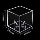 Baseball Display Case Uv Protected Acrylic Clear Baseball Holder Square Cube Bal