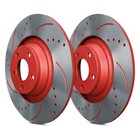 For Acura Integra 24-26 Drilled   Slotted 1-piece Rear Brake Rotors