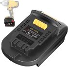 1-2pcs Battery Adapter Converter For Milwaukee 18v Lithium To Dewalt 20v Tools