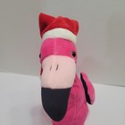 Dan Dee Singing Flamingo Macarena Christmas Animated Pink Santa Hat Plush Works