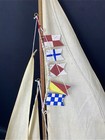 Vintage Wooden Pond Yacht Sailboat 31 5 h