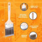 2-pack - 3  Angle Brushes For All Latex And Oil Paints   Stains
