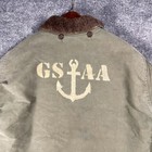Vintage French Marine Royale Navy Deck Jacket Large Anchor Stencil N-1 Early