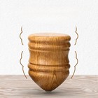 Wood Carved Rotating Top Gyro Toy Classic For Kids Boys Girls Birthday Gifts