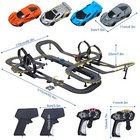 Large Slot Car Race Track Electric Powered Race Track 4 Racing Car Track Set Usa