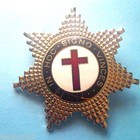 Knights Templar The Lux Silver Star Heavy Badge