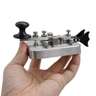Morse Code Key Straight Iambic Paddle Dual Mode Telegraph Cw Hf Radio 3 5mm Jack