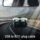 Radar Detector Cable  Usb To Rj11 Plug Cable Compatible With Uniden R1 R3   
