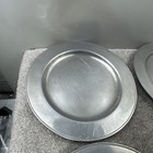 Lot Of 8 Wilton Armetale Rwp Pewter  Tavern Dinner Plates 11    Made Usa Columbia