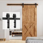 20 24 26ft Sliding Barn Door Hardware Closet Track Kit For Single double Door