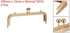4pcs Metal Purse Frames 8 1  Kiss Lock Clasp Frame For Coin Bags Diy Gold