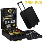 Portable 799 Pcs Hand Tool Kit Mechanics Kit Metric Ratchet Wrench Set Organizer
