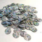 Sequins Silver Hologram 17mm Sunburst starburst wheels  100pcs Loose