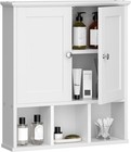 Bathroom Wall Cabinet With Door  Storage Organizer Over The Toilet Medicine     