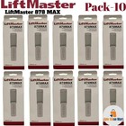 Liftmaster 878max Pack 10 Garage Door Remote Replacement Keyless Entry System